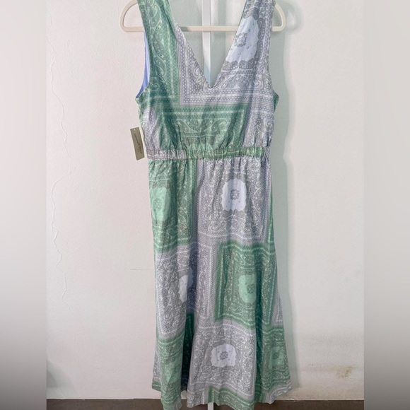 Universal Thread Green and White Sleeveless Maxi Sundress - NWT szM - Picture 5 of 5